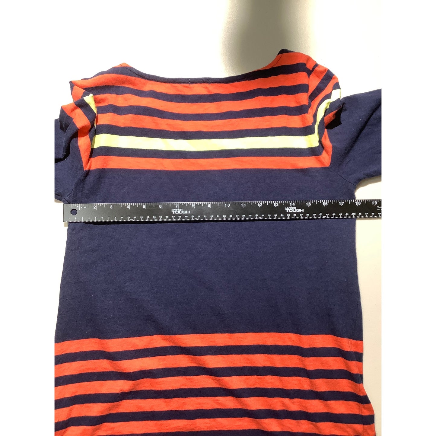 J.Crew Navy Blue Striped Long Sleeve Top Women’s Large –Casual, Colorful, Cotton
