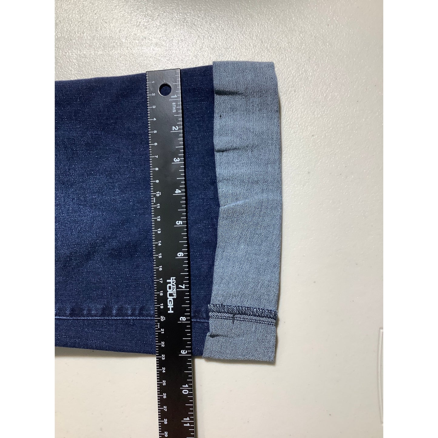 Indigo Poppy Dark Denim Capris Women’s Size 14 – Casual, Relaxed, Cuffed