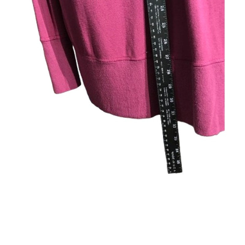 Athleta Light Purple Open-Knit Cardigan M - Cozy, Casual, Minimalist