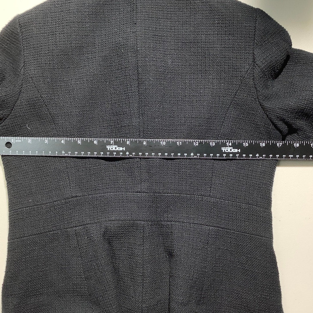 Talbots Black Jacket Women’s Size 6 Petite – Classic, Cotton Blend, Full Zip