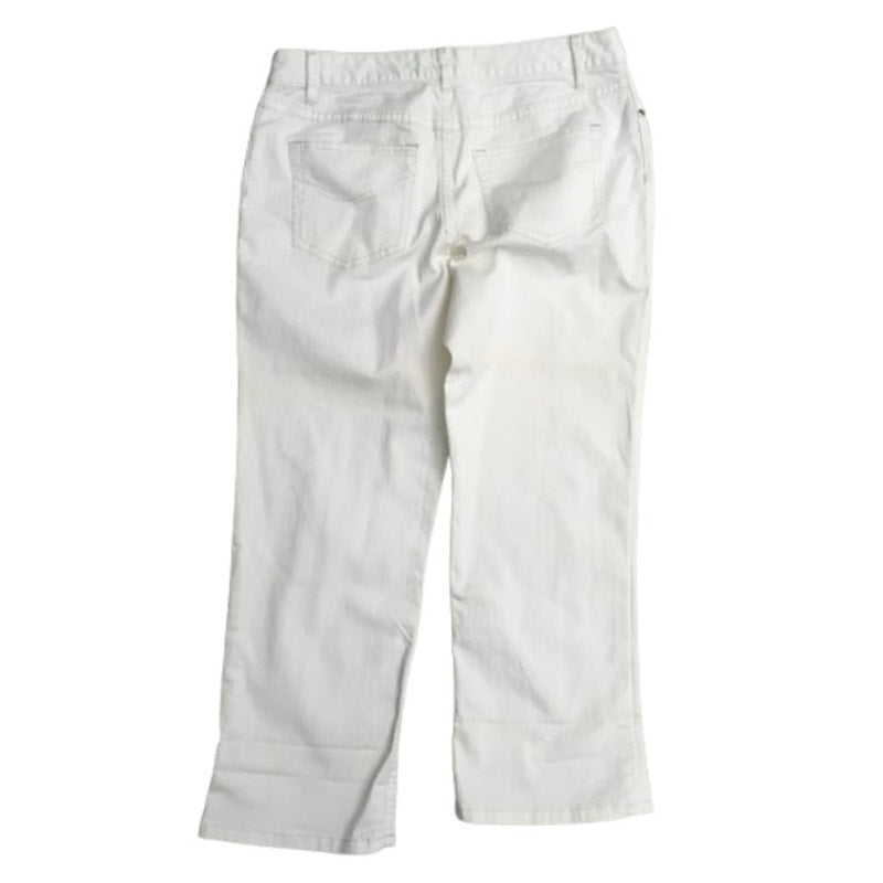 J.Jill Cream Authentic Fit Below Stretch Pants 8 – Minimalist, Classic, Casual