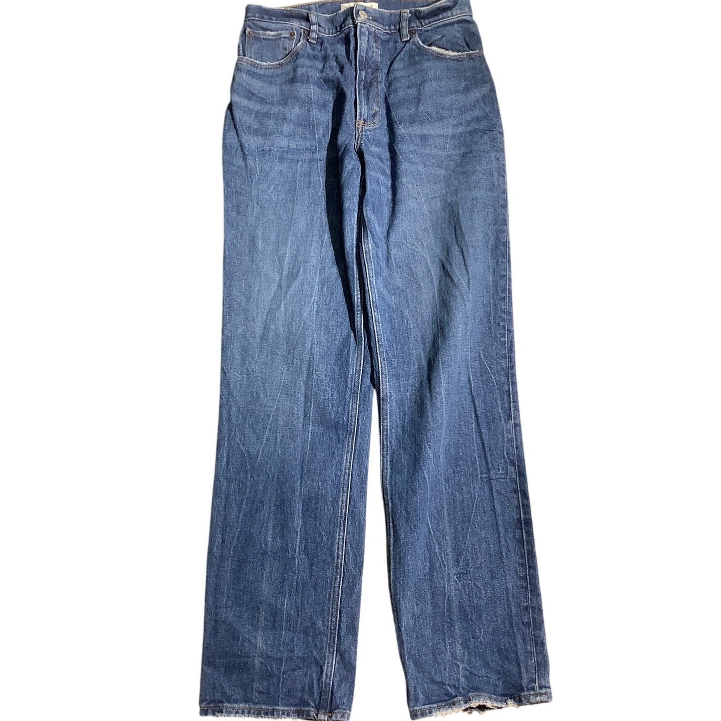 Abercrombie & Fitch 90’s Straight Jeans Women’s 30 – Vintage, Raw Hem, Classic