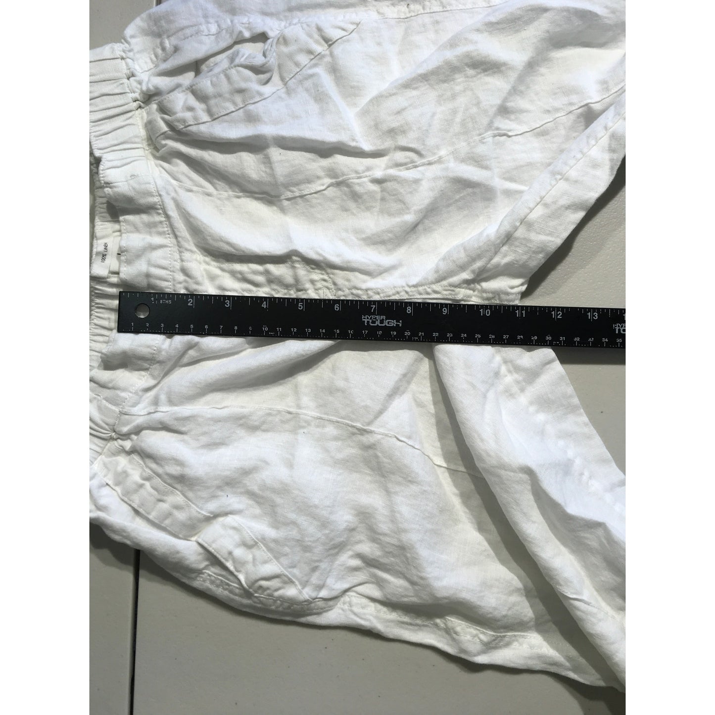 White 100% Linen Pants Size Small – Coastal, Minimalist, Resortwear