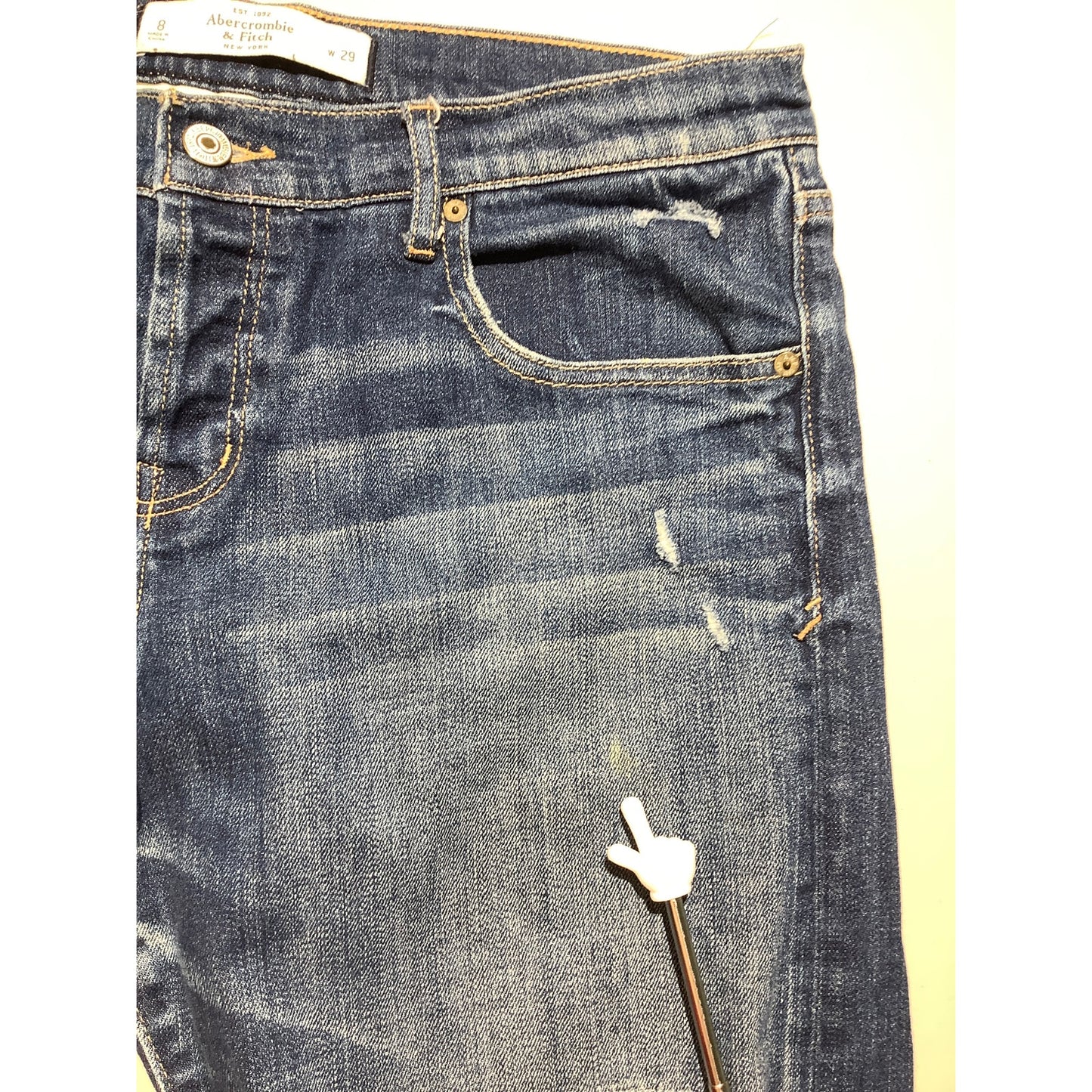 Abercrombie & Fitch Distressed Jeans Women 8 (29W) — Stretch, Casual, Streetwear