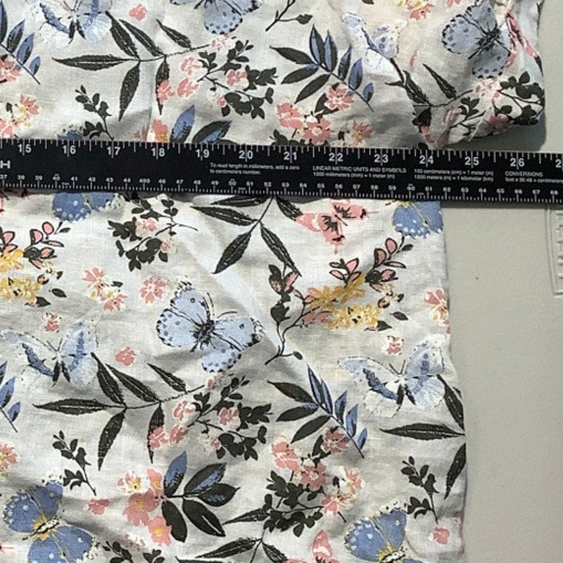 Lungo L’Arno Linen Floral Blouse Women’s Size 3X – Boho, Lightweight, Relaxed