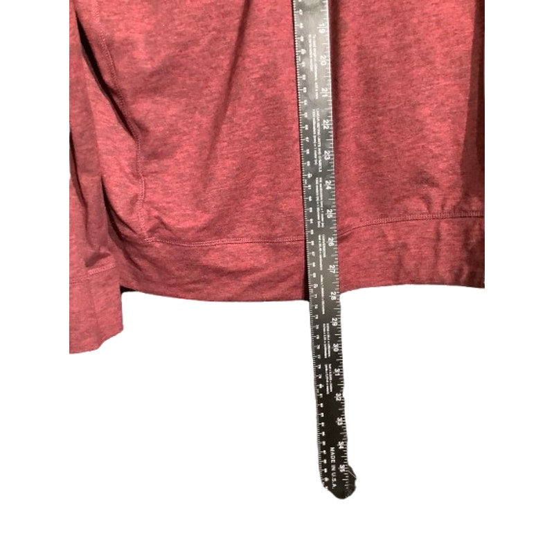 Eddie Bauer Men's XL Maroon Full Zip Hoodie - Athleisure, Minimalist, Streetwear