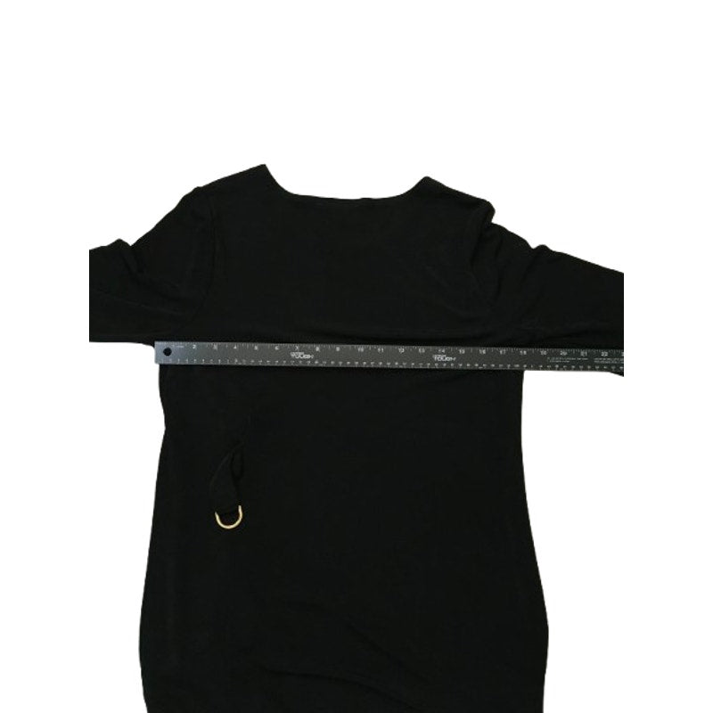 Chico's Travelers Black Tunic with Waist Belt 1 – Minimalist, Classic, Elegant