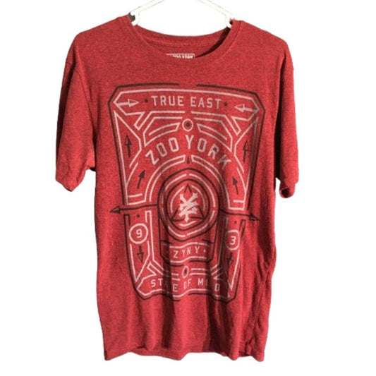 Zoo York Heathered Maroon T-Shirt Size M - Streetwear, Skate, Casual
