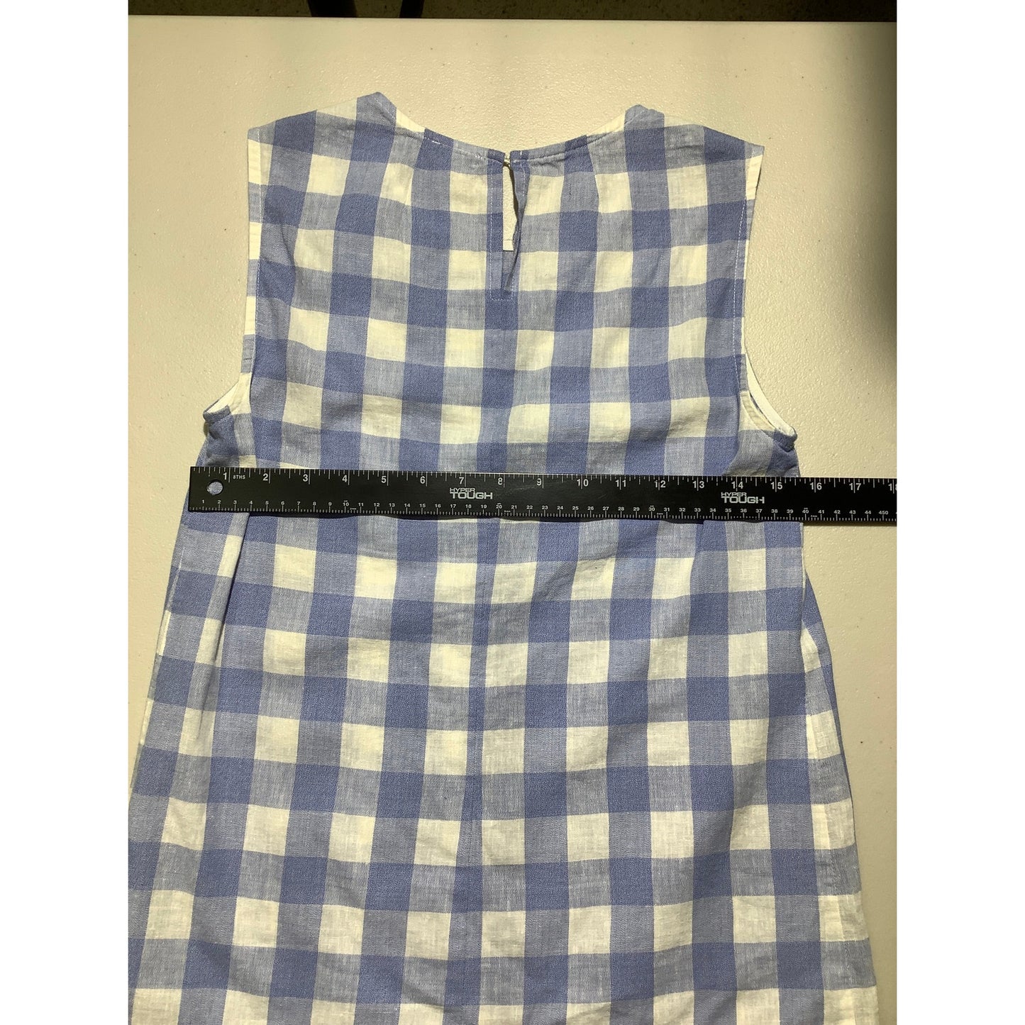 J. Crew Gingham Shell Top Women’s 00 — Linen Blend, Classic, Summer