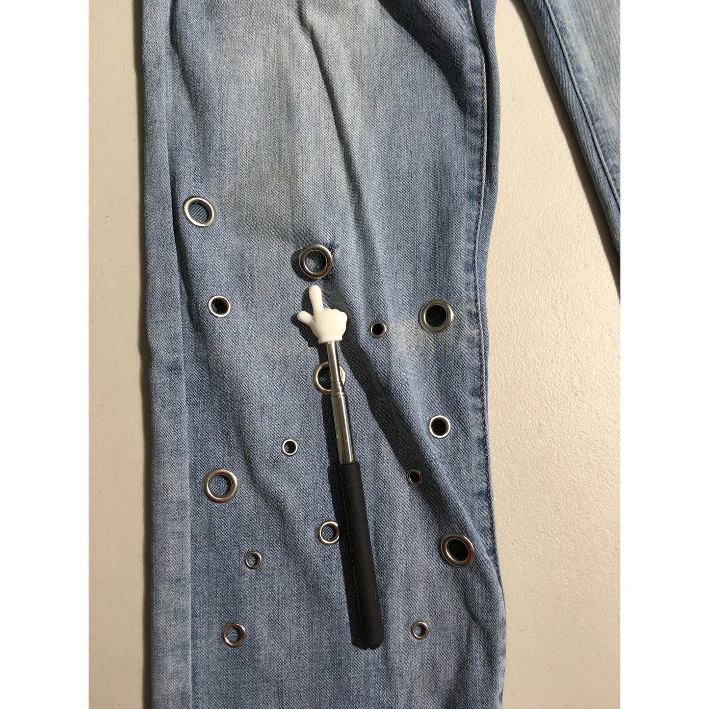 Vocal Light Wash Jeans Size S - Edgy, Streetwear, Y2K