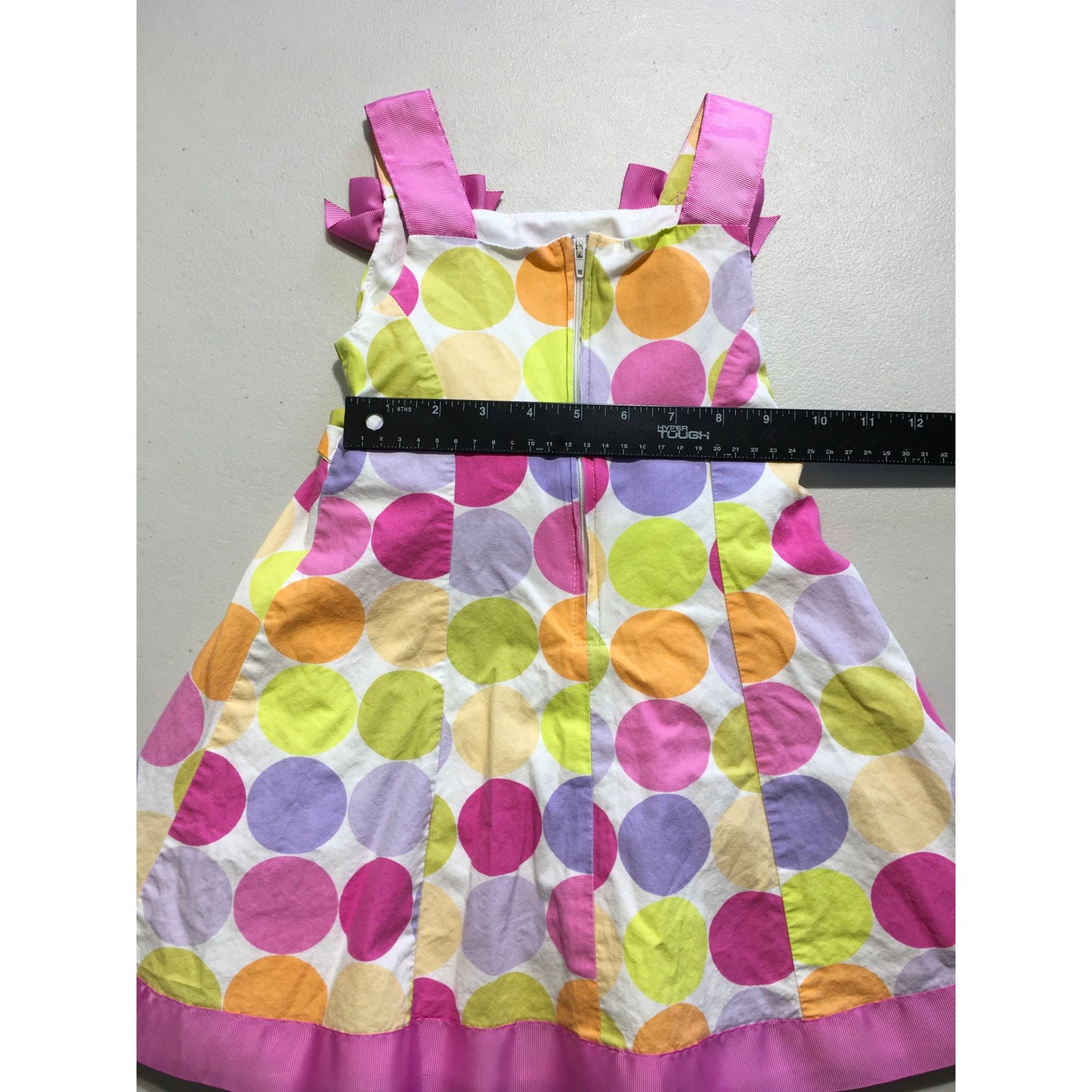 Bonnie Jean Multi-Color Circle Dress Size 3T - Playful, Girly, Whimsical