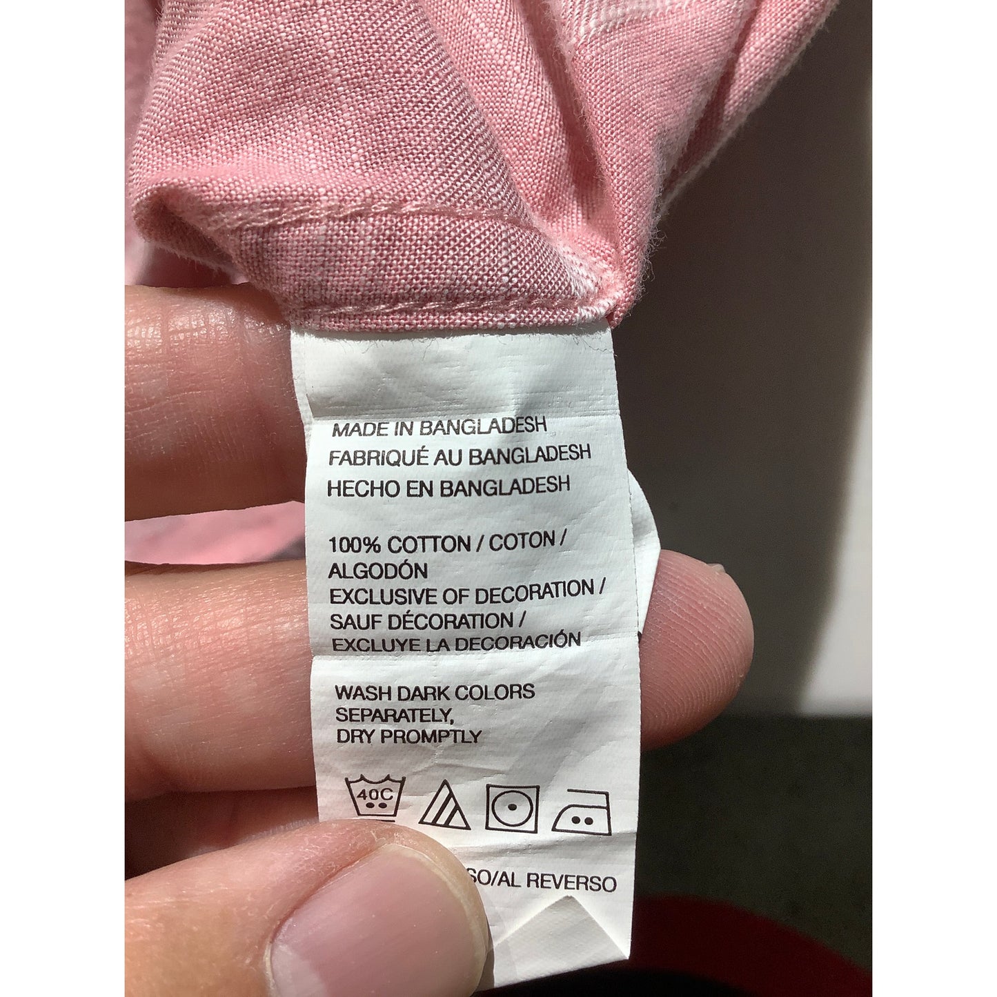 IZOD Mens Pink Size XXL Short Sleeve Shirt – Button Front, Plaid Check, Casual