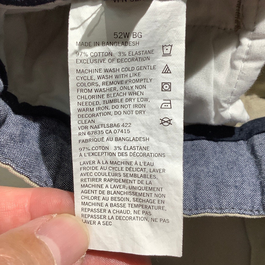 Nautica Men’s 52W Big & Tall Khaki The Deck Shorts — Classic, Preppy, Casual
