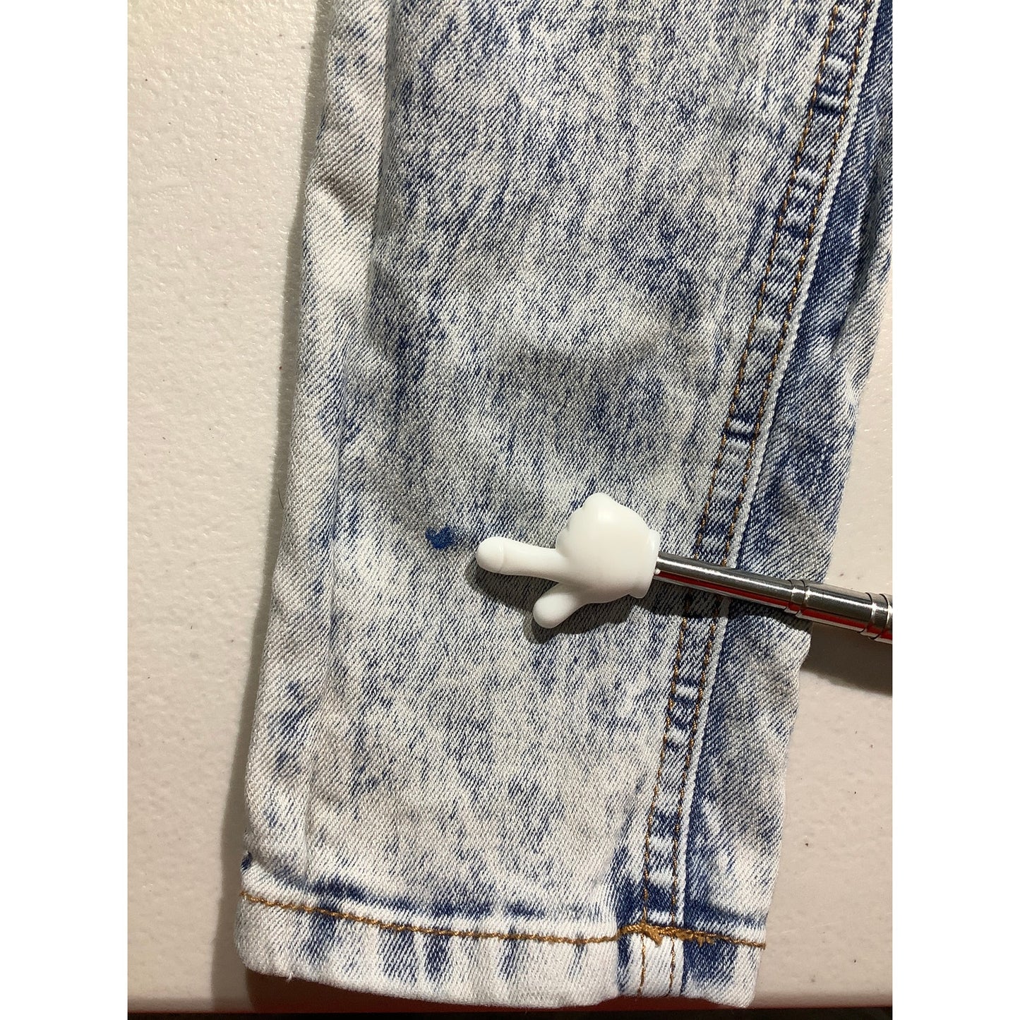 Liberty Valor Kids’ Jeans Size L 14/16 — Blue, Acid-Wash, Distressed