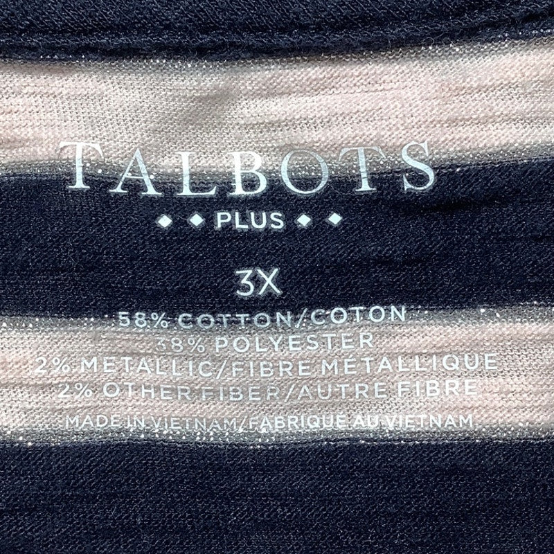 Talbots Blue Striped Top Women’s Size 3X – Nautical, Relaxed, Comfortable