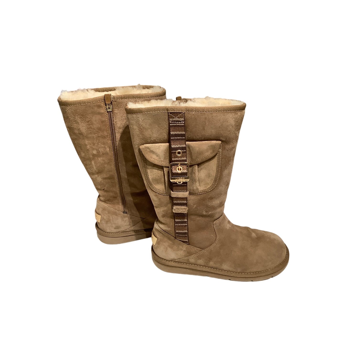 UGG Calf-Length Boots with Pockets Size 8 - Cozy, Functional, Stylish