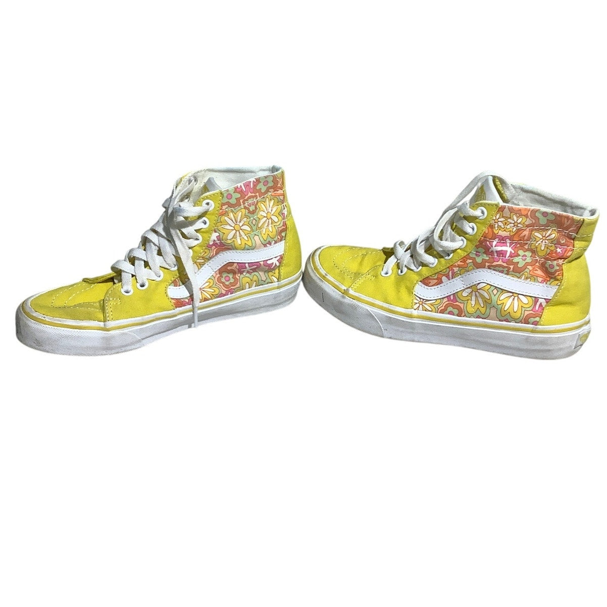 Vans High Top Sneakers Size 6 Men / 7.5 Women – Floral, Casual, Canvas