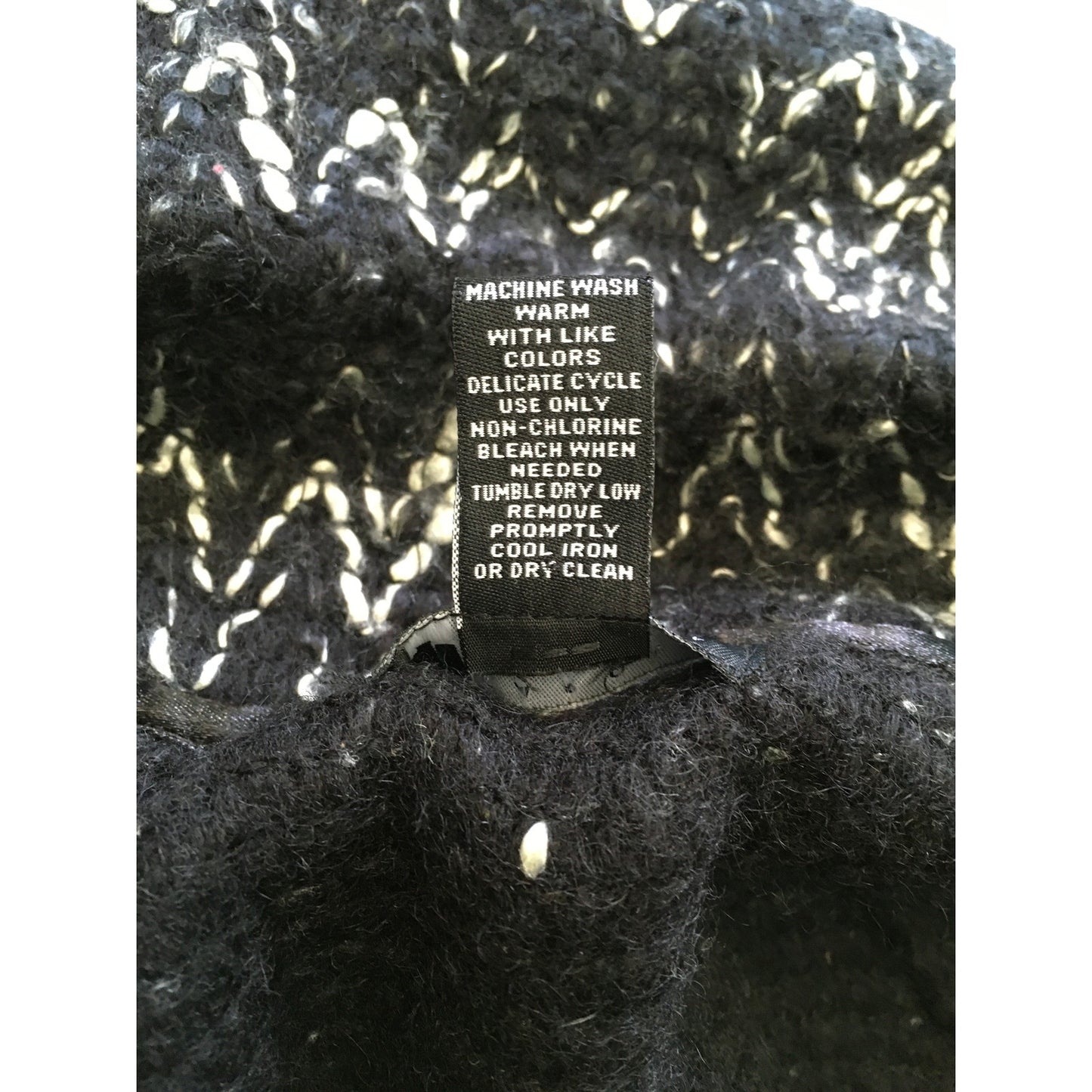 Carole Little Black & White Wool Coat Size 1X - Vintage, Cozy, Statement