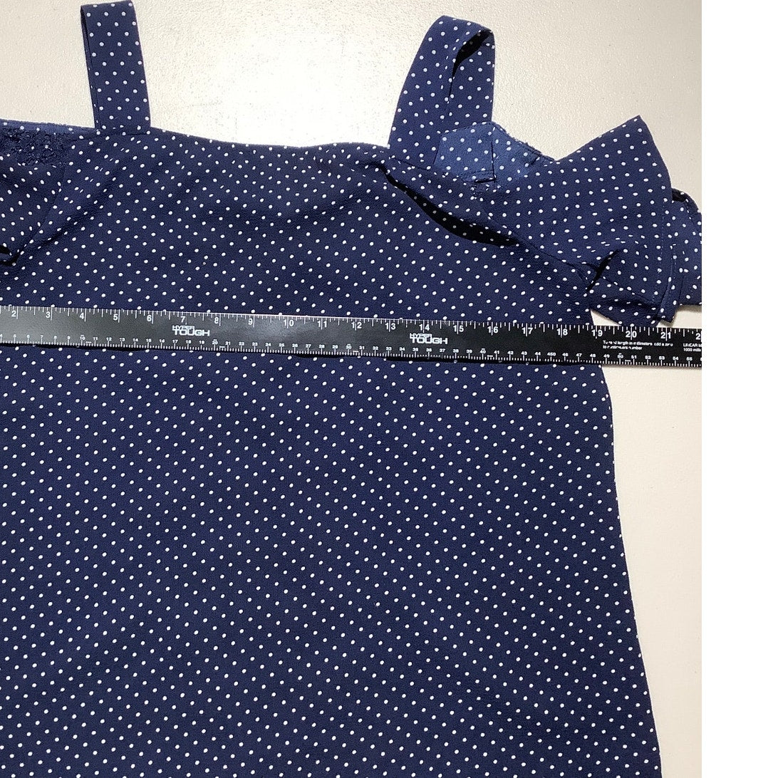 PerSeption Concept Blouse Women’s Size Med — Crochet Trim, Off Shoulder, Flowy