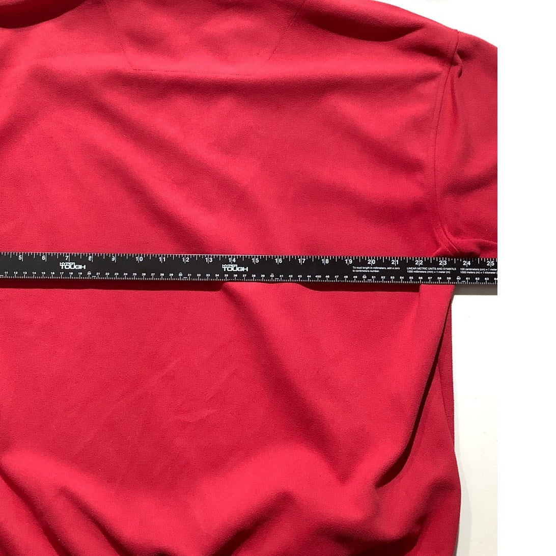 Bollé Golf Pullover Men’s Size LG – Red, 1/4 Zip, Short Sleeve