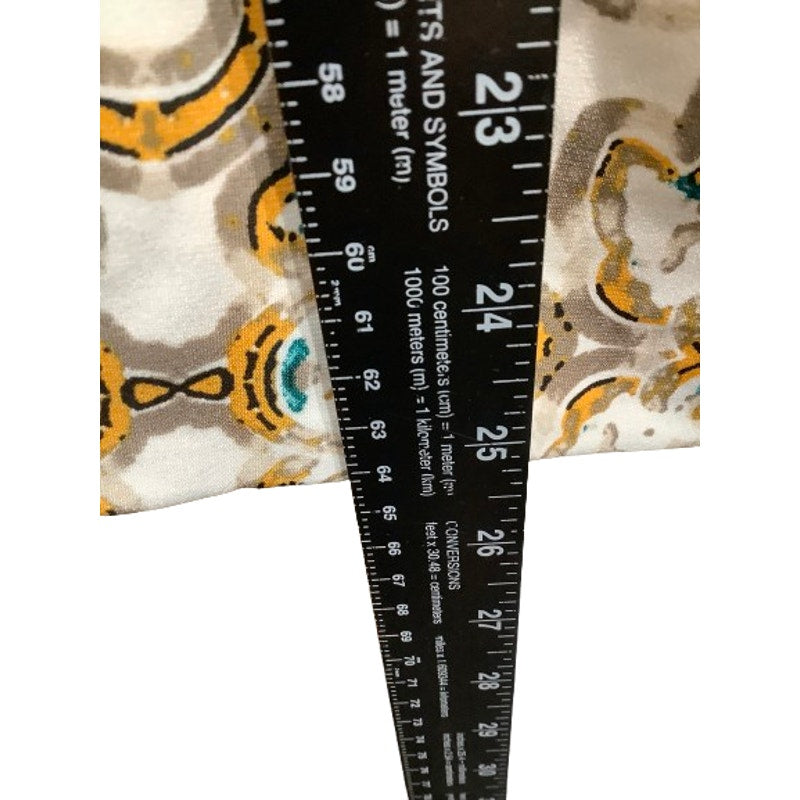 Valerie Stevens Sheer Paisley Blouse with Attached Tank XL, Boho, Whimsical