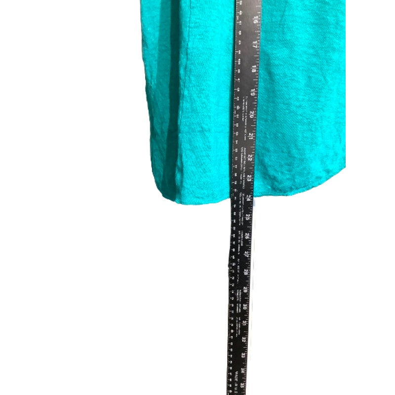 Tahari Teal V-Neck See Picture Measurements for Size - Casual, Chic, Lightweight