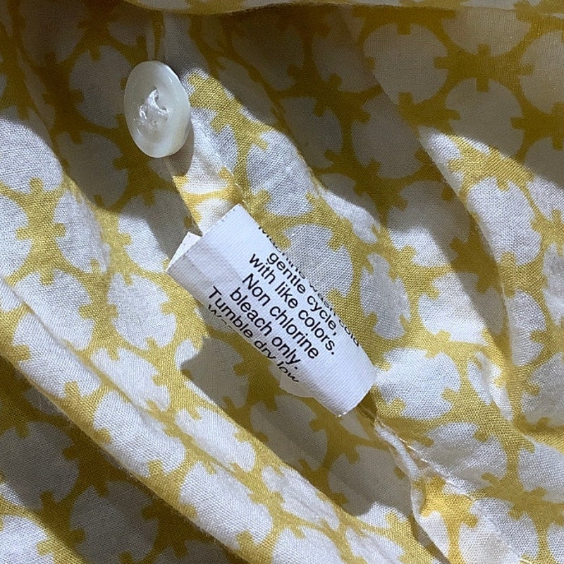 J.Crew Printed Button-Up Shirt Women’s 2 – Collared, 100% Cotton, Long Sleeve