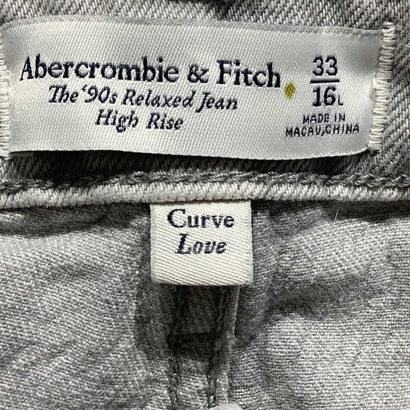 Abercrombie & Fitch 90s Jeans Women’s 33/16L – Wide Leg, High-Rise, Vintage