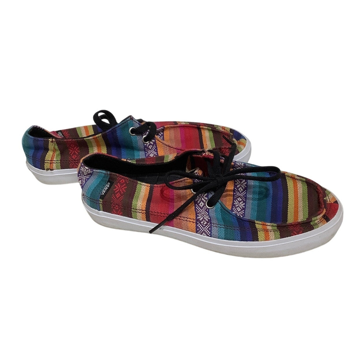 Vans Multicolor Canvas Sneakers Size 6.5 - Boho, Casual, Skater