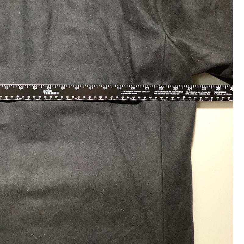 Calvin Klein Black Wool Blend Car Coat Men’s L — Classic, Minimalist, Modern