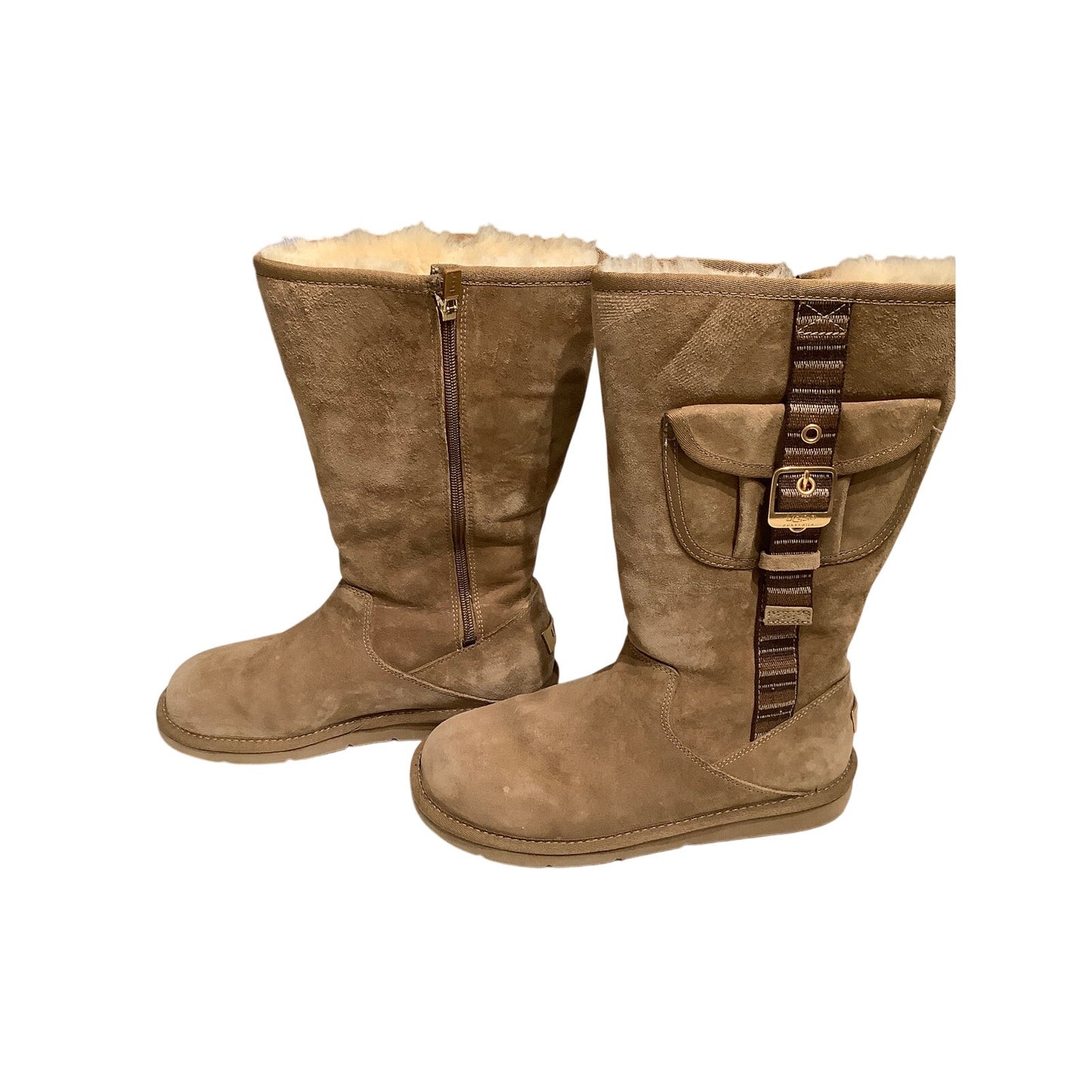 UGG Calf-Length Boots with Pockets Size 8 - Cozy, Functional, Stylish