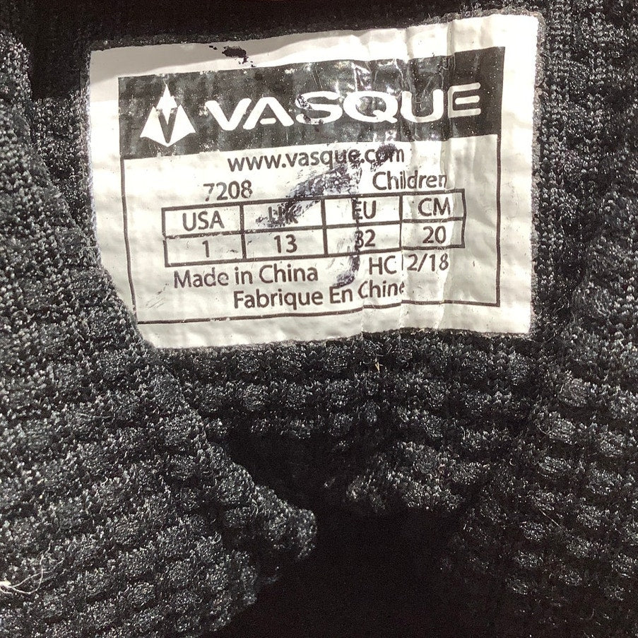 Vasque Kids Hiking Boots Size 1 — Brown/Black, Waterproof, Outdoor