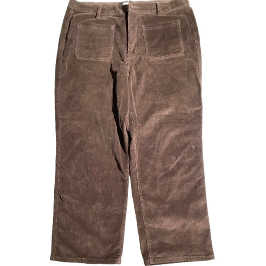 Wonderly Corduroy Pants Women’s Size 14R – Dark Brown, Vintage Straight, Casual