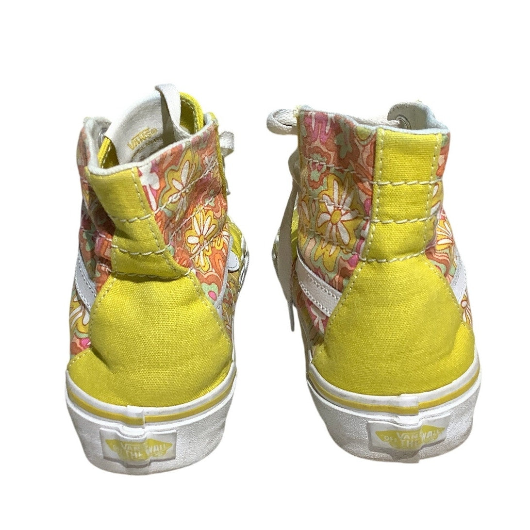 Vans High Top Sneakers Size 6 Men / 7.5 Women – Floral, Casual, Canvas