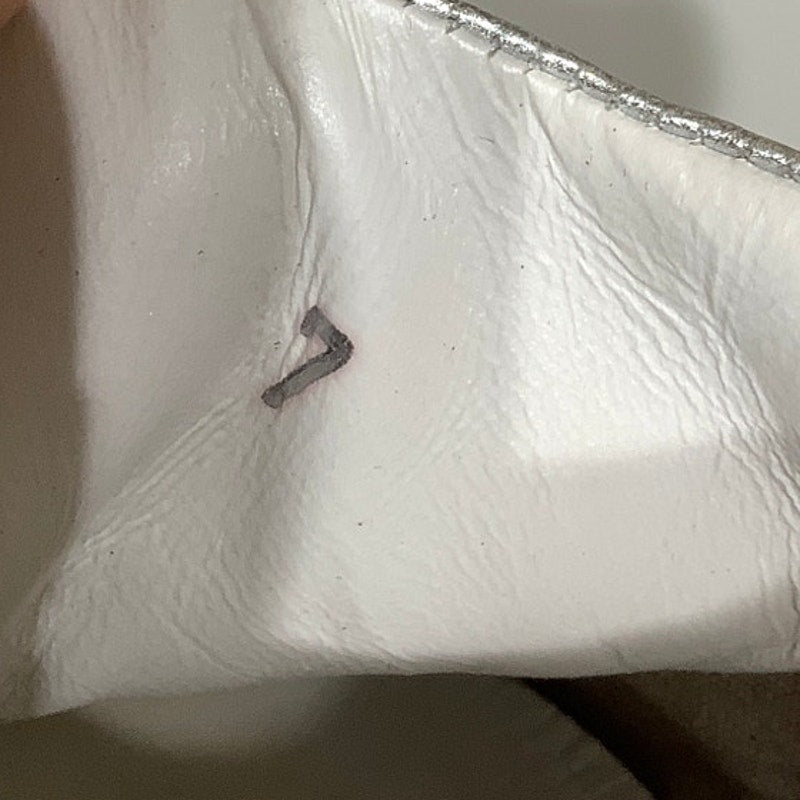 Tod's Made in Italy Silver & Rose Gold Ballet Slippers 7 Luxury, Elegant, Chic