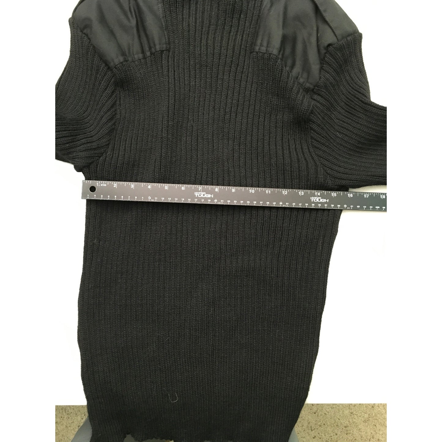 Citadel Men's Size 48 Black Military Wool Sweater – Classic, Durable, Warm