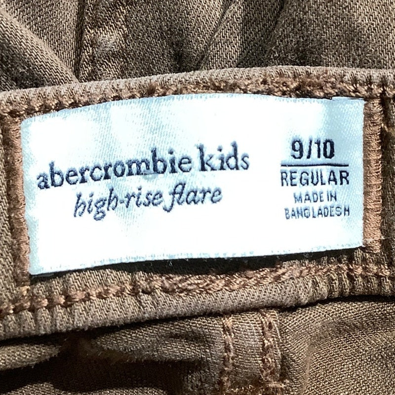 Abercrombie & Fitch Brown Flare Pants Child 9/10 – High-Rise, Corduroy, Retro