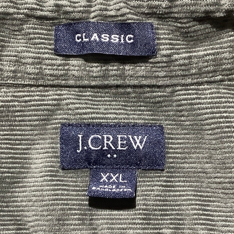 J.Crew Gray Button-Up Shirt Men’s Size XXL – Classic, Collared, Long Sleeve