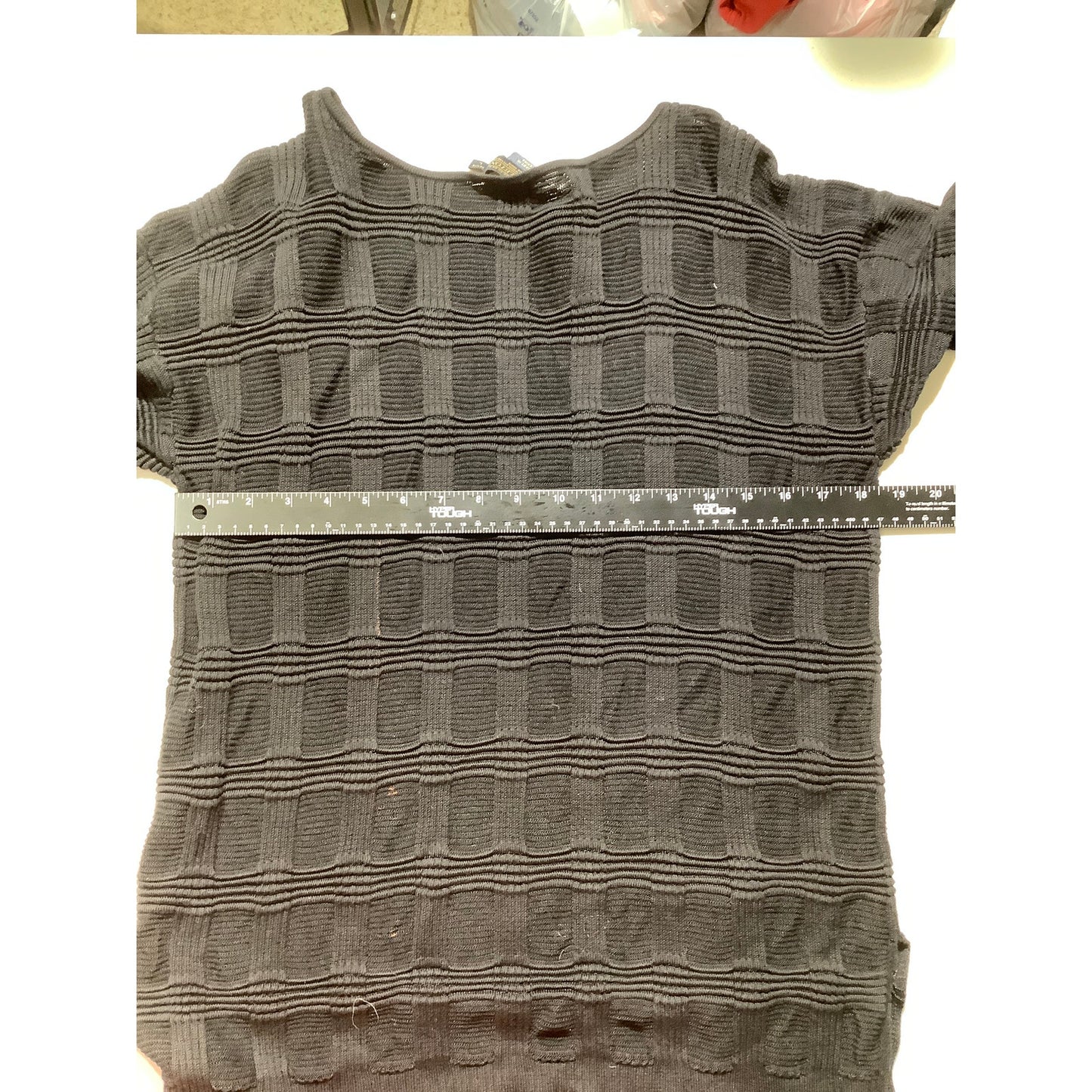 Pendleton Knit Tunic Sweater Women’s Size L Petite – Classic, Textured, Black