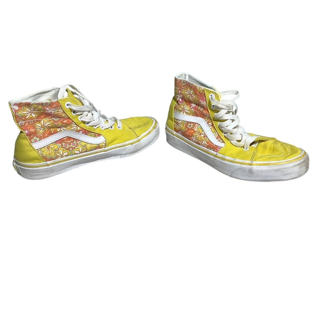 Vans High Top Sneakers Size 6 Men / 7.5 Women – Floral, Casual, Canvas