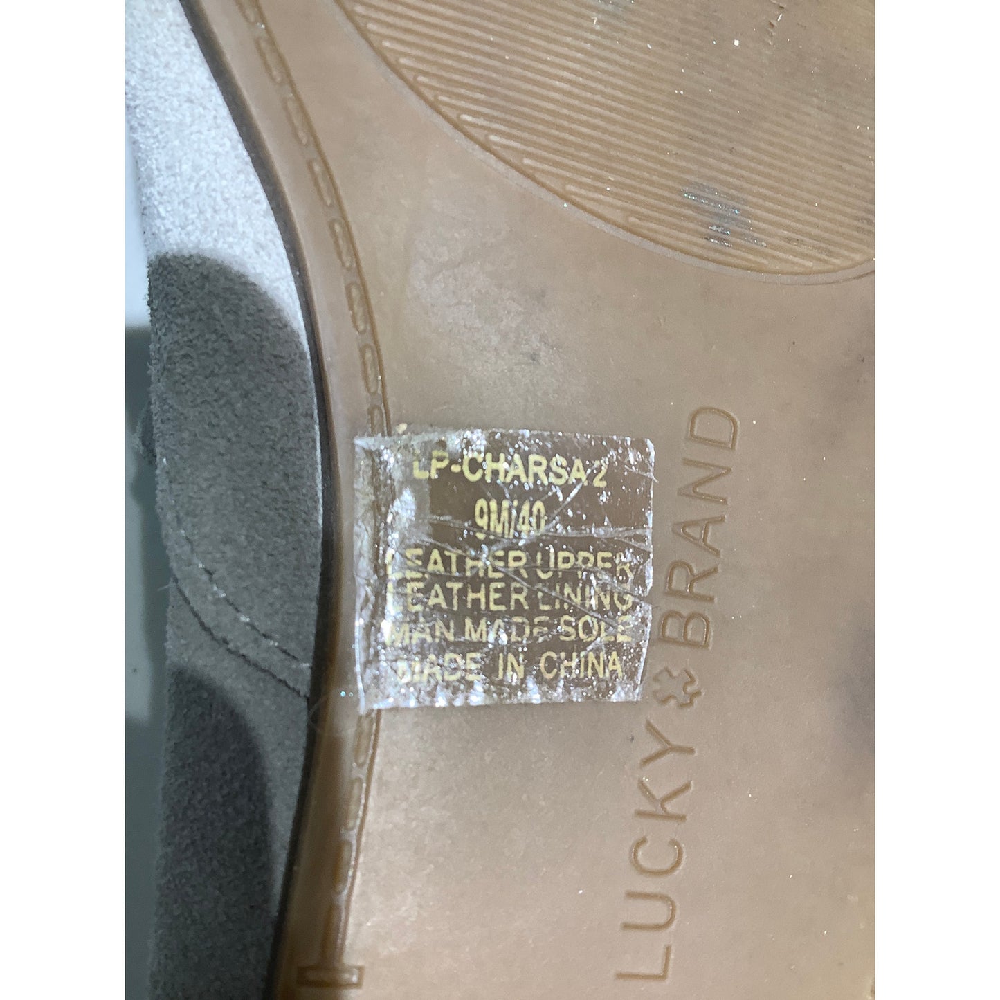 Lucky Brand Suede Slip-On Loafers Women’s Size 9M –Minimalist, Casual, Soft Gray