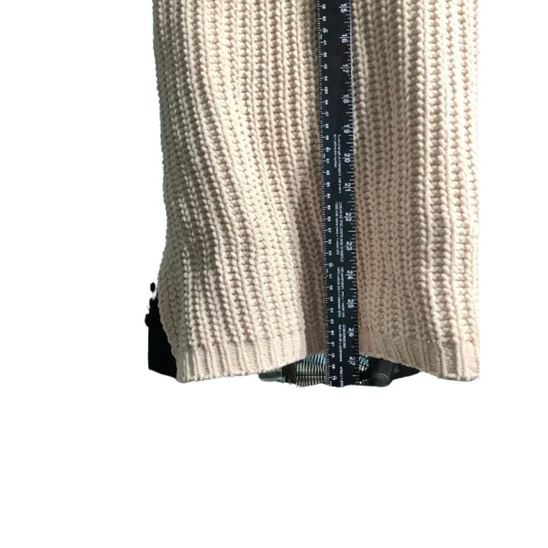 POL Light Tan V-Neck Knit Pullover Women’s Size S/M — Boho, Casual, Oversized