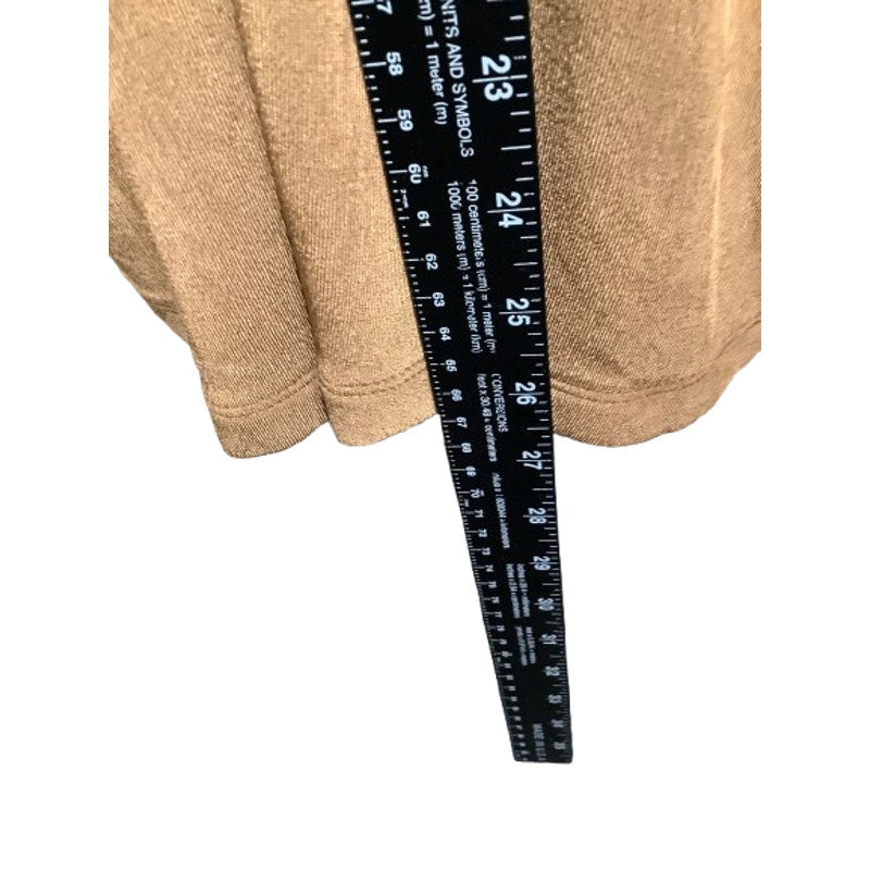 Chico's Travelers Brown Open Cardigan, Size 2 - Boho, Chic, Comfortable