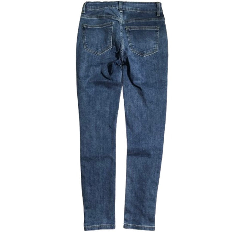 Vocal Pearl Rhinestone Jeans Size S - Glam, Y2K, Statement