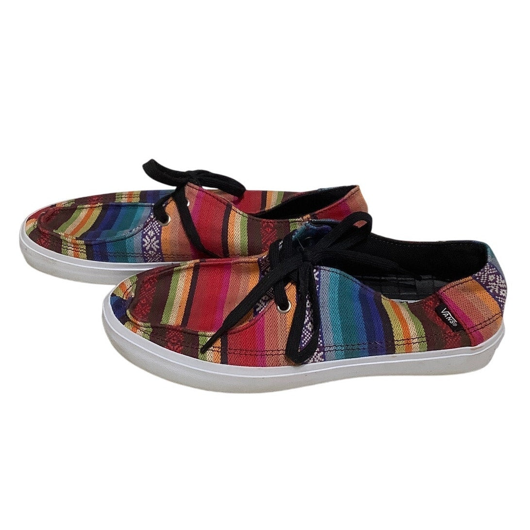 Vans Multicolor Canvas Sneakers Size 6.5 - Boho, Casual, Skater