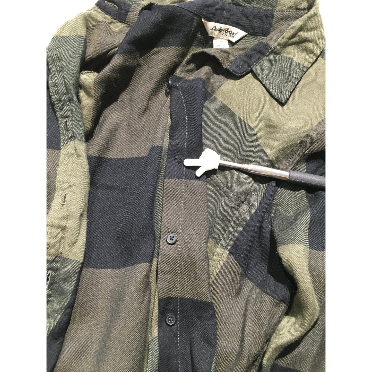 Lucky Brand Plaid Button-Up Shirt Size SM – Grunge, Casual, Cozy