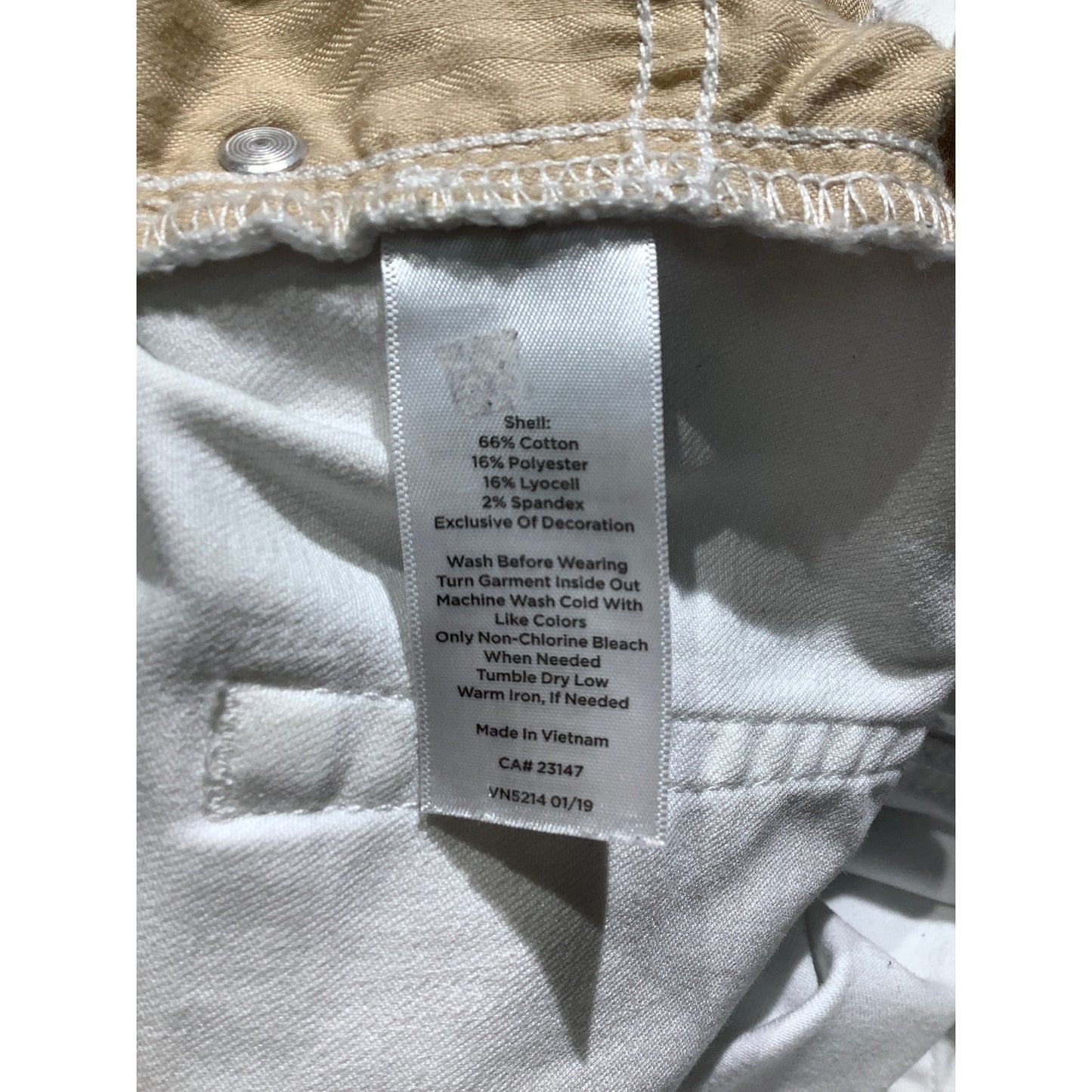 Talbots White Wide Crop Pants Women’s 14 — High Waist, Casual, Flawless Fit