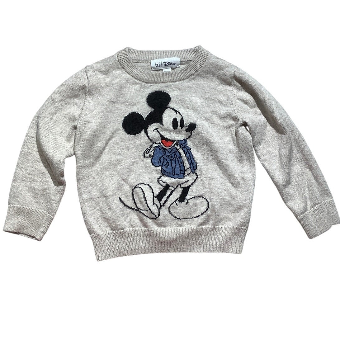 Gap Disney Mickey Mouse Sweater Child Size 3T – Off-White, Classic, Casual