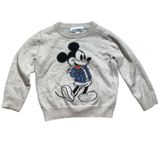 Gap Disney Mickey Mouse Sweater Child Size 3T – Off-White, Classic, Casual