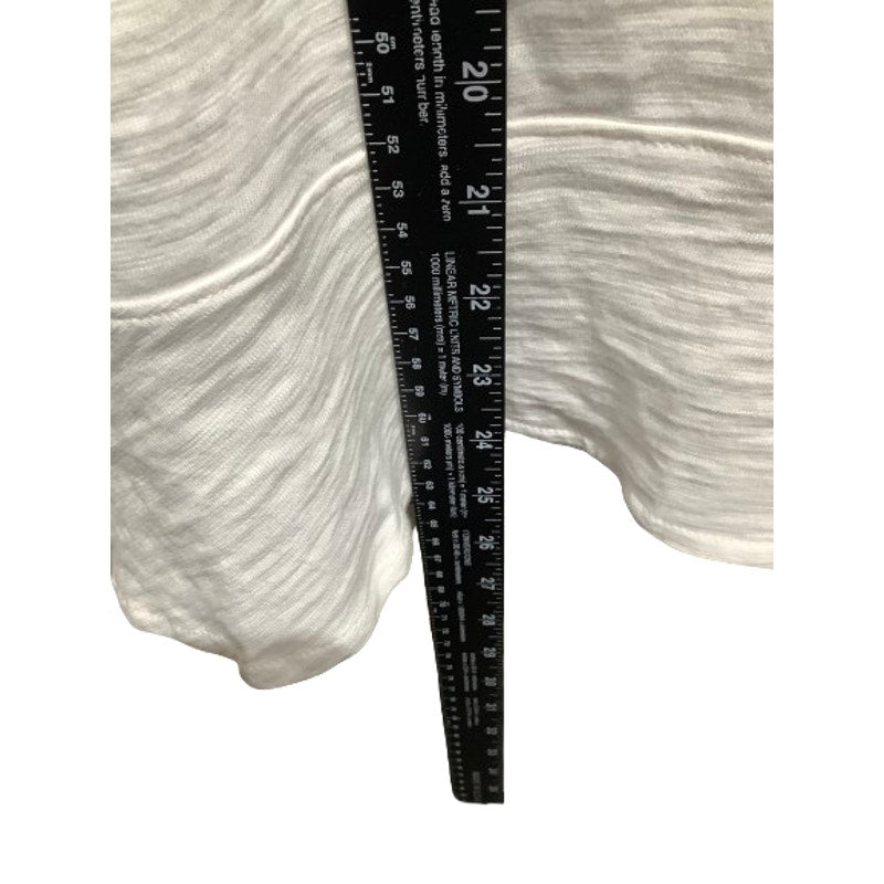 Habitat White Sleeveless Cowl Neck Tunic L - Minimalist, Casual, Relaxed Chic